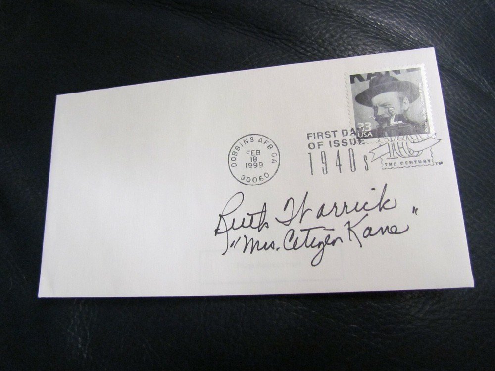 Ruth Warrick Signed Autographed First Day Cover Envelope