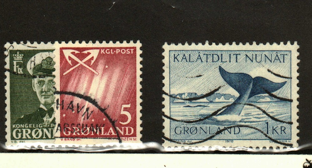 Greenland #28, 49, 71 used
