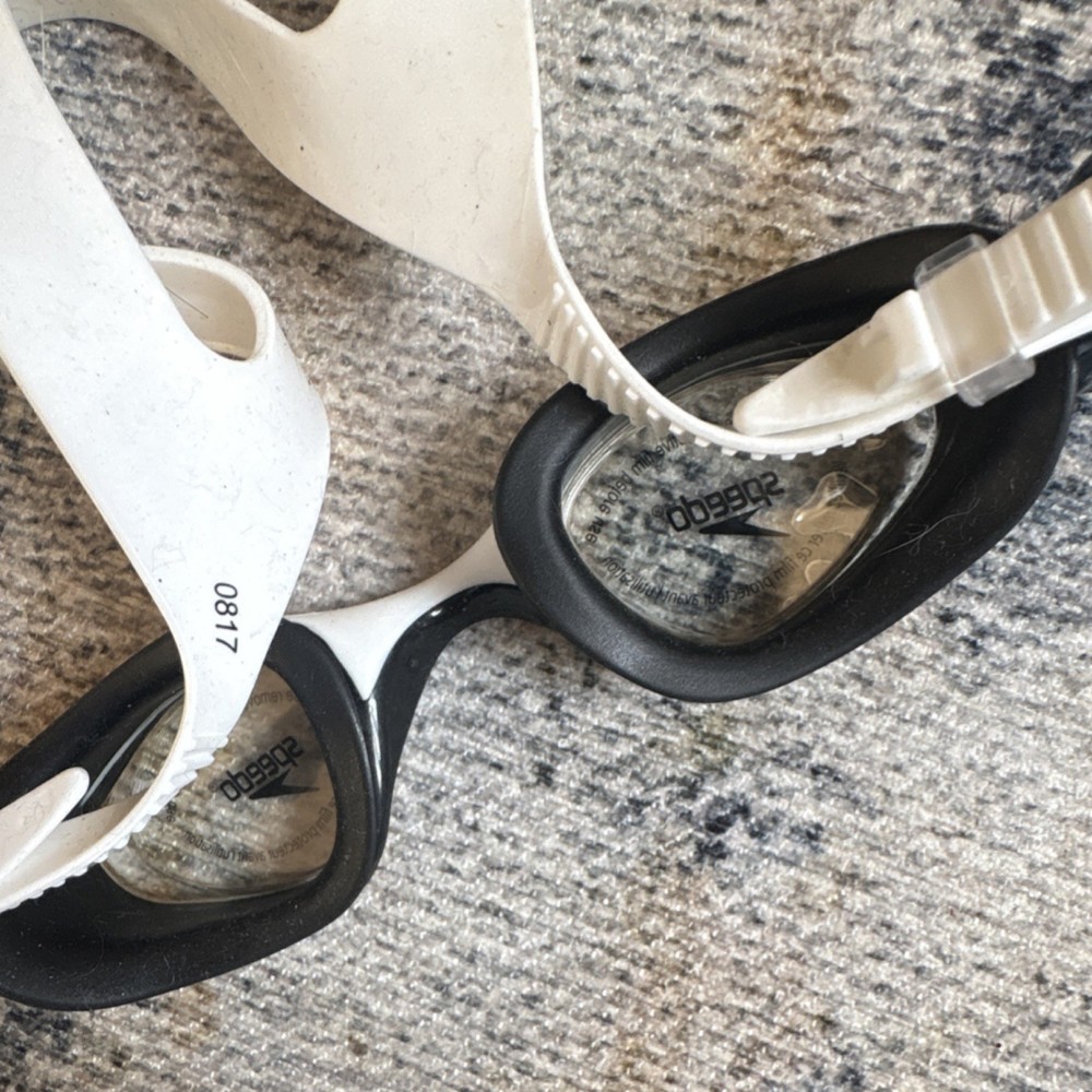 Speedo Black White Swimming Goggles