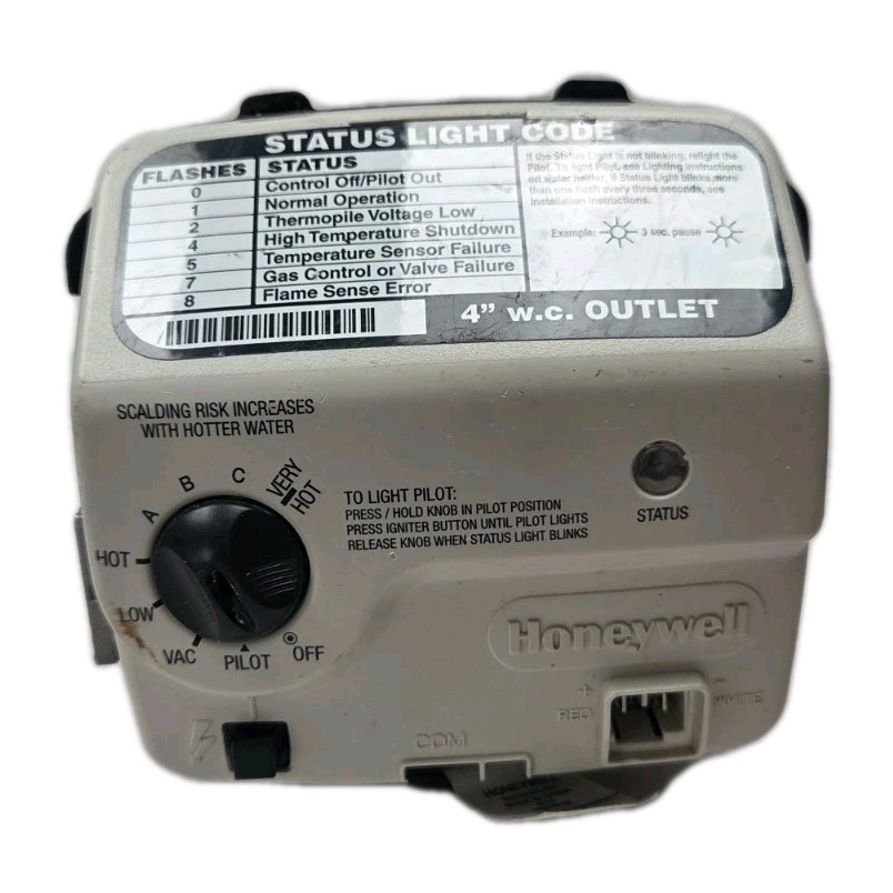 Honeywell Water Heater Gas Valve P# WV8840B1158