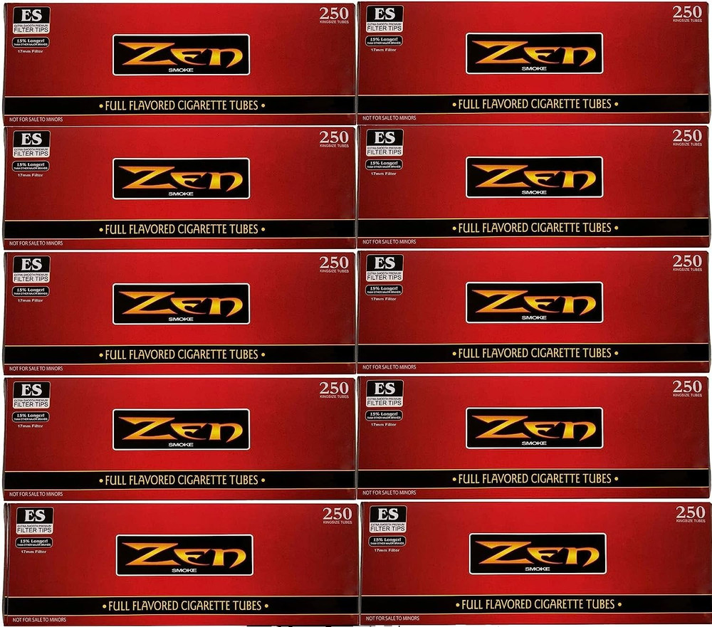 ZEN King Size Full Flavor Cigarette Tubes - 10 Boxes