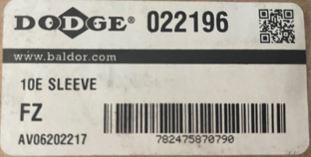 022196 DODGE 10E SLEEVE