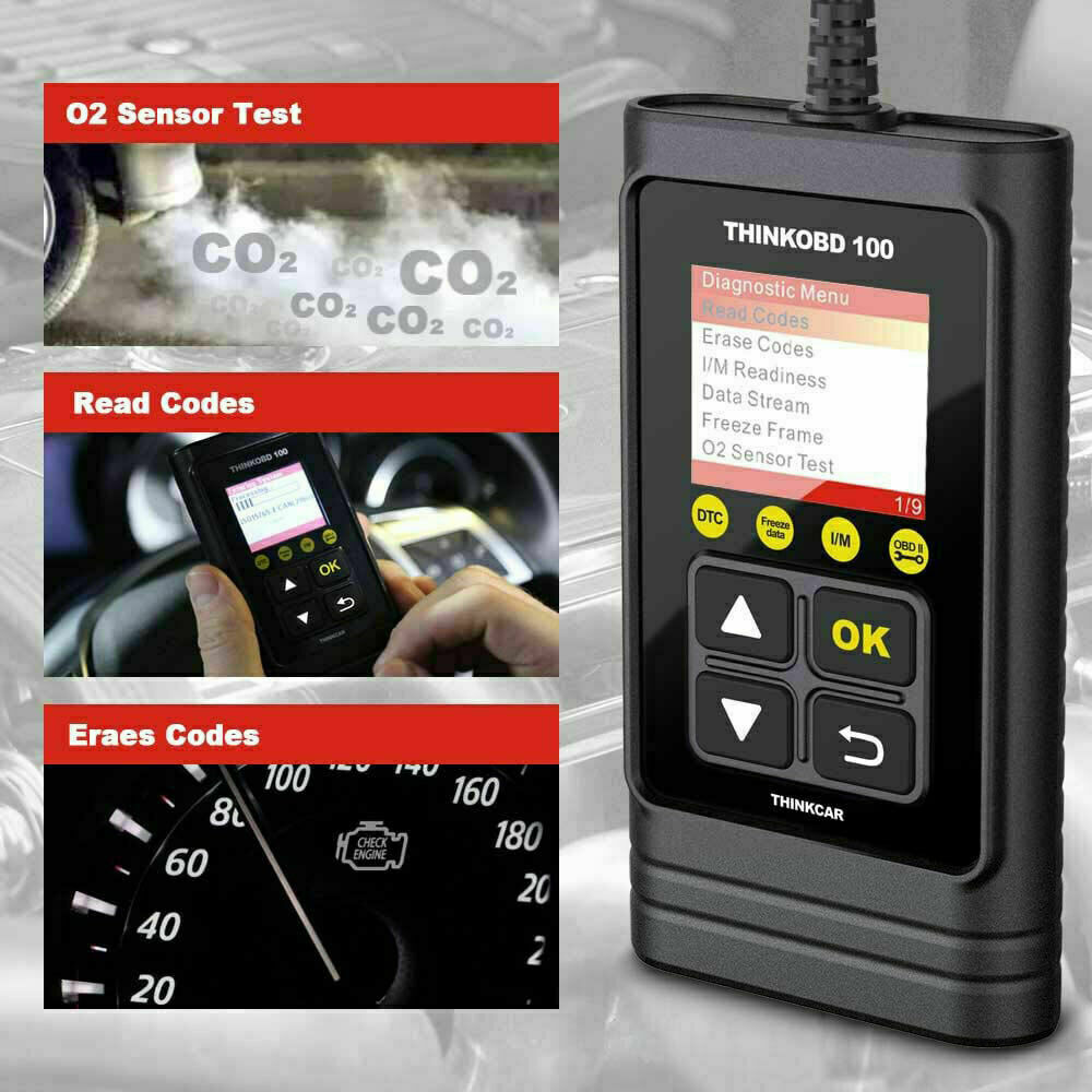 2024 ThinkOBD 100 OBD2 Scanner Car Engine Fault Code Reader Diagnostic Scan Tool