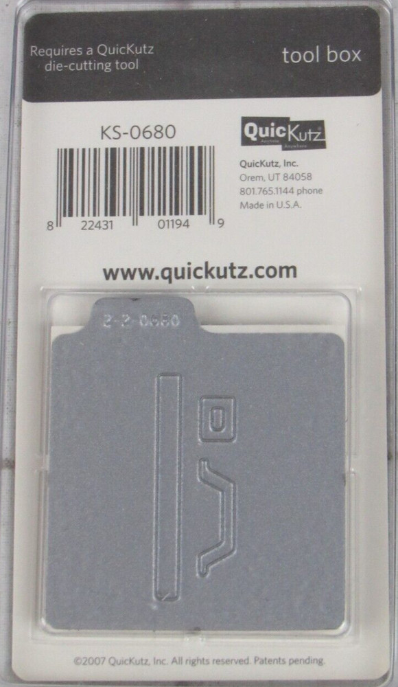 QuicKutz Tool Box 2x2, 2 Cutting Die Set KS-0680