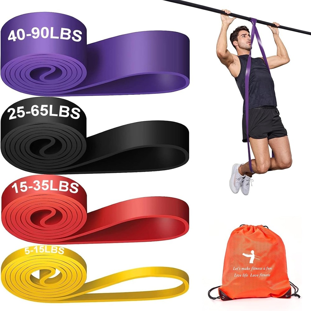 Adjustable Resistance Bands for Pull Ups (81.9 in) - Improve Strength Anywhere!