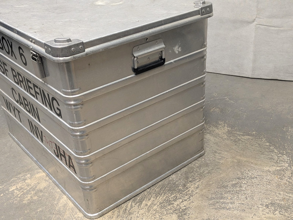 British Army - Military - Zarges Lockable Aluminium Flight Storage Case Box