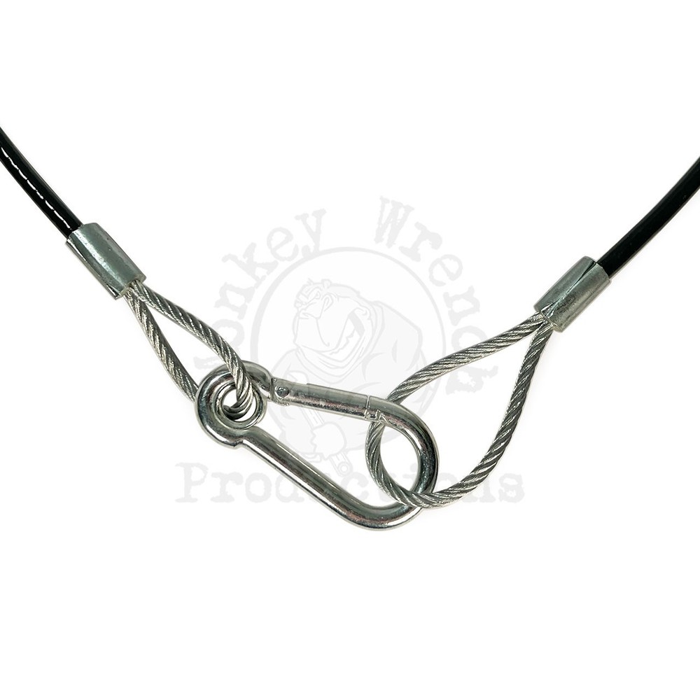 Safety Cable 30" PVC Coated Cable, Black