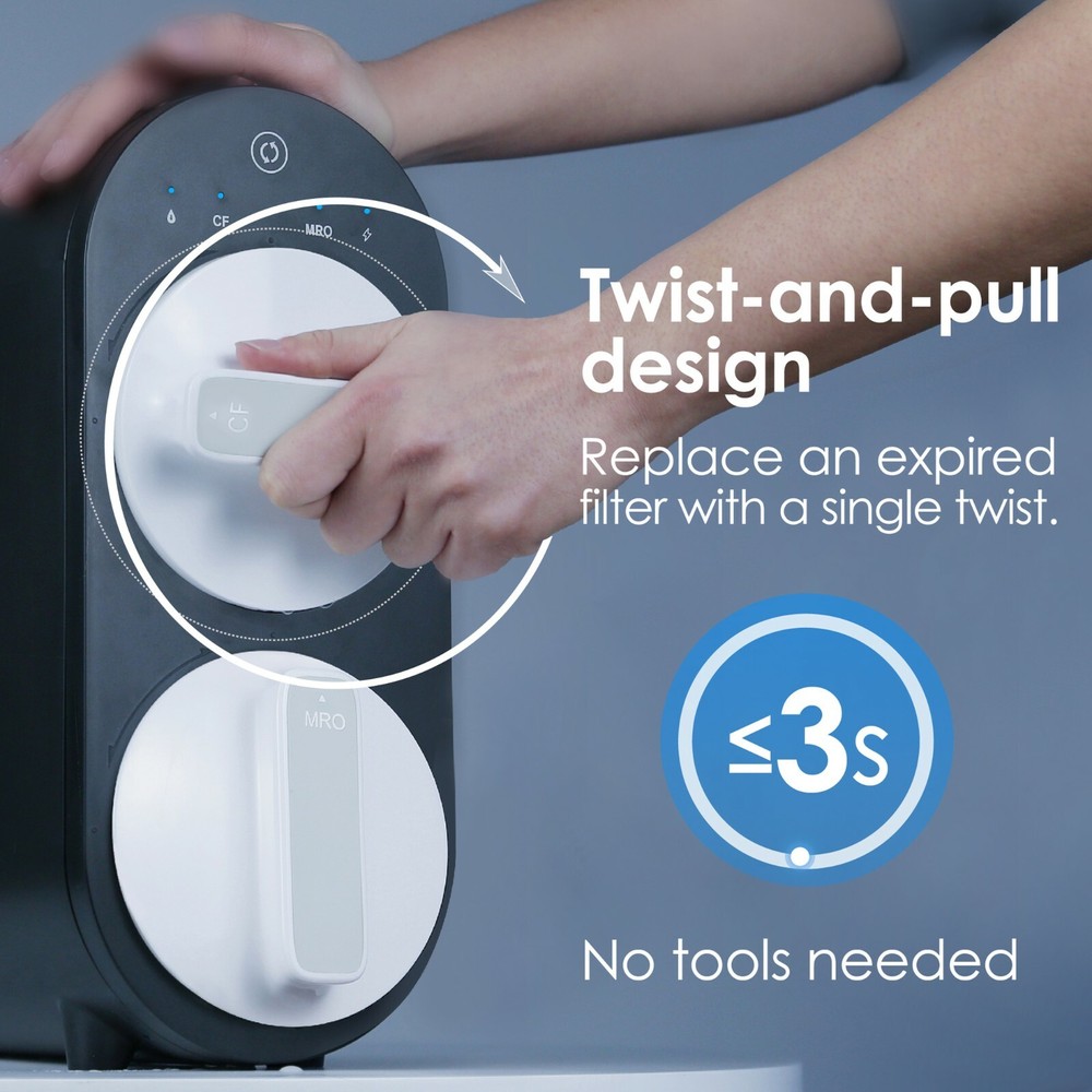 Waterdrop WD-G2CF Filter, 12-month Lifetime, Used for Reverse Osmosis System