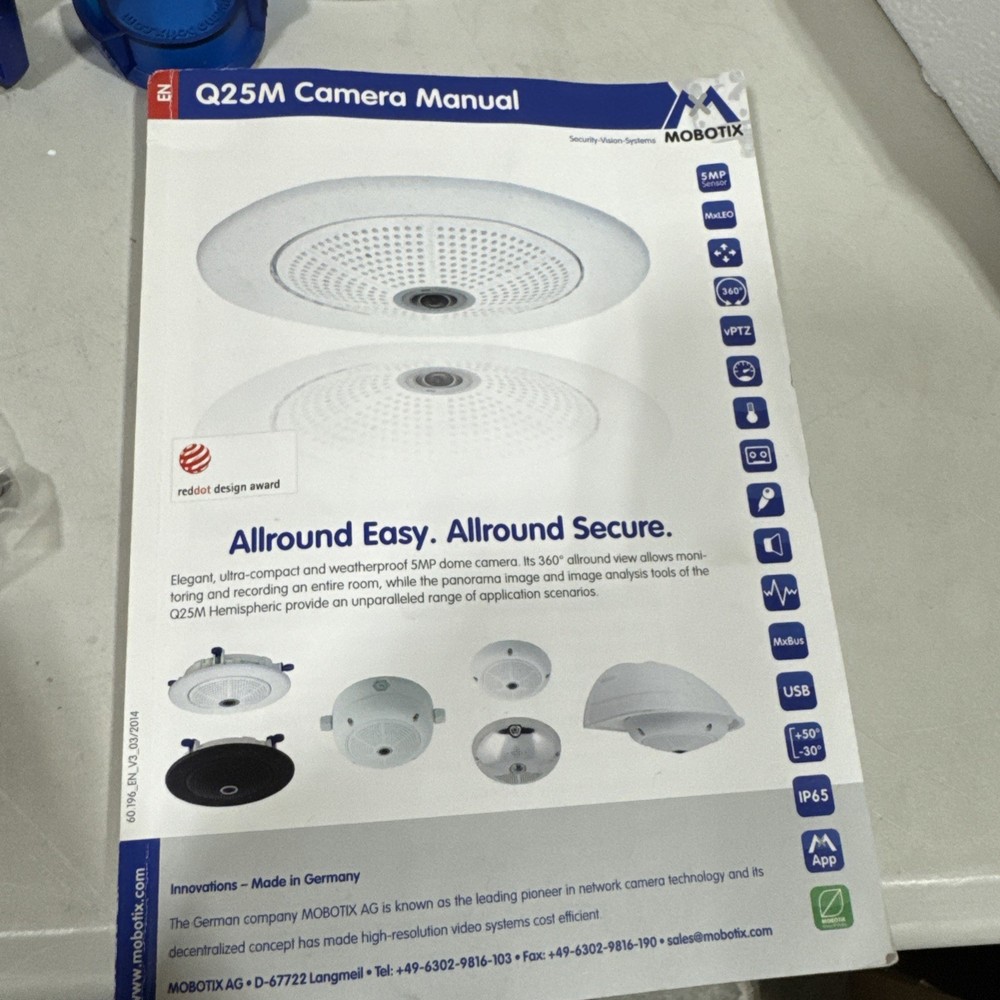 Mobotix AG Q25 5MP 360 Camera