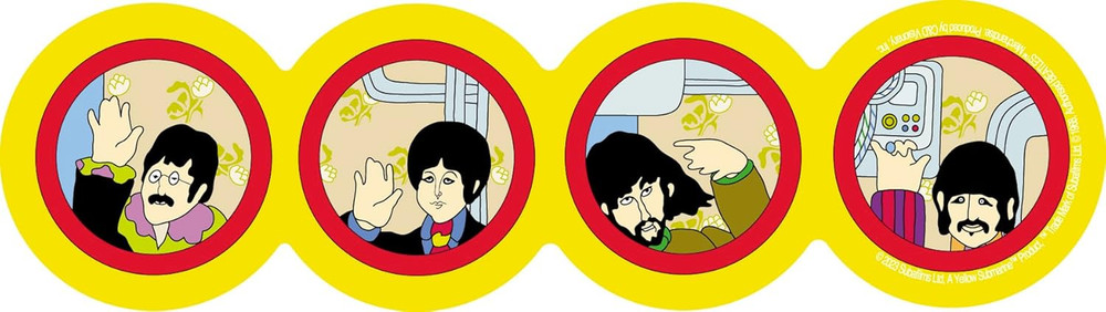 The Beatles Yellow Submarine Windows Sticker