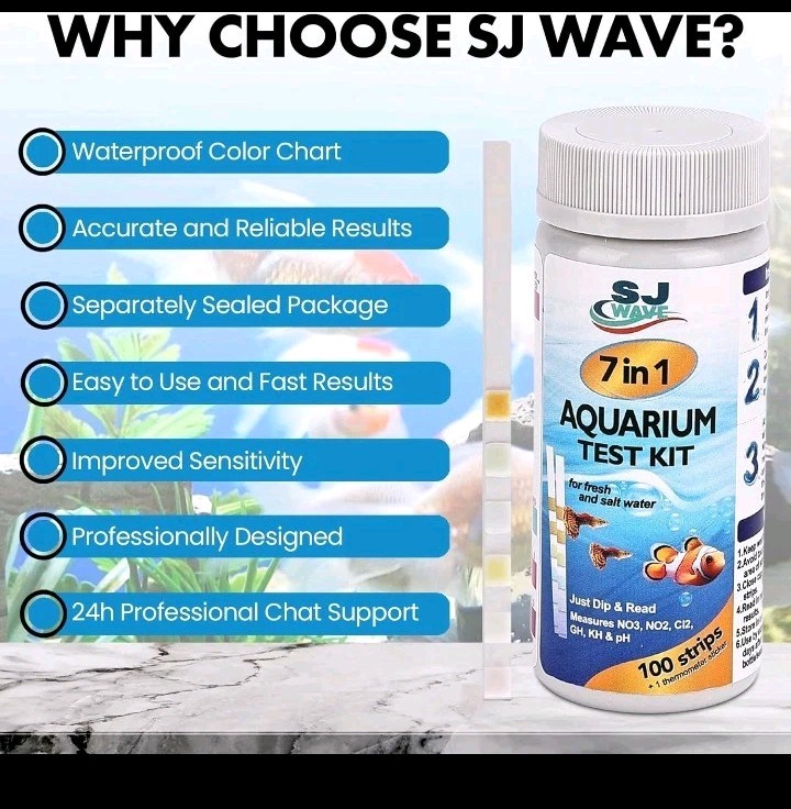Aquarium water test strips kit