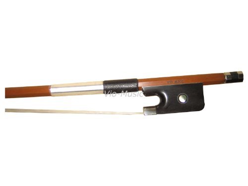 4/4 Pernambuco Cello Bow Ebony Frog, Nick/Silver Mounted