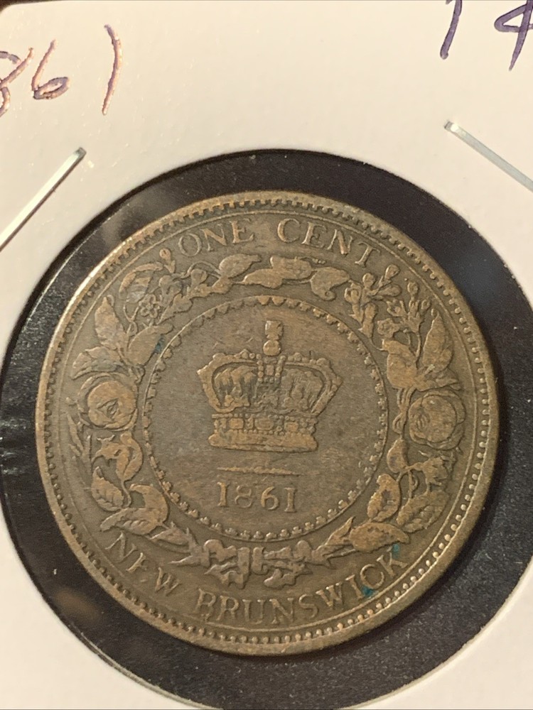 1861 NEW BRUNSWICK (CANADA) CENT ~ NICE ~