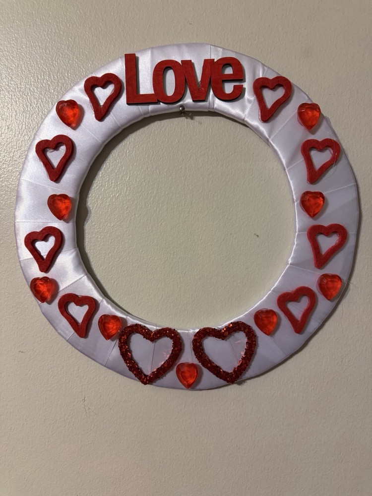 Handmade Valentines Day Wreath