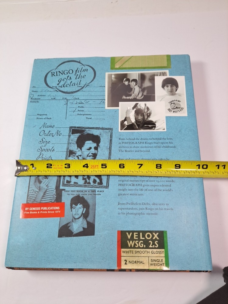 Genesis Publications PHOTOGRAPH By Ringo Starr Book