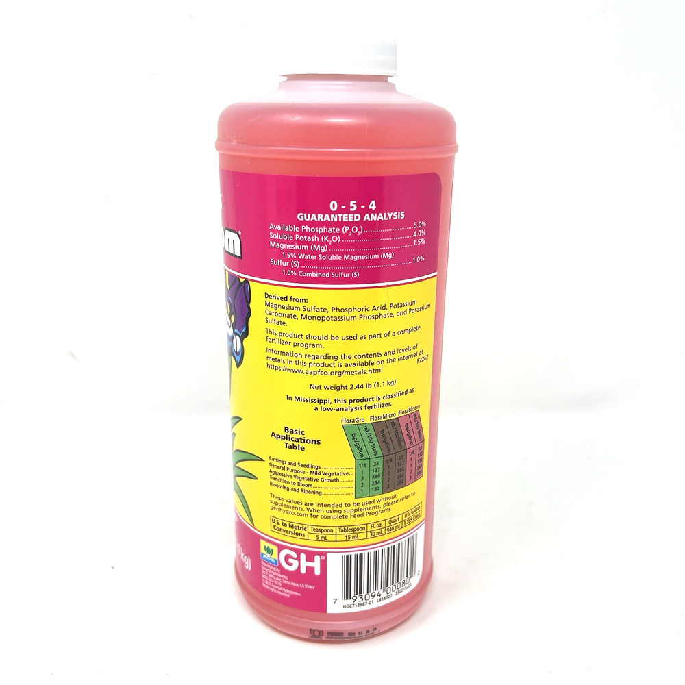 General Hydroponics FloraBloom 0-5-4 / 1 Quart