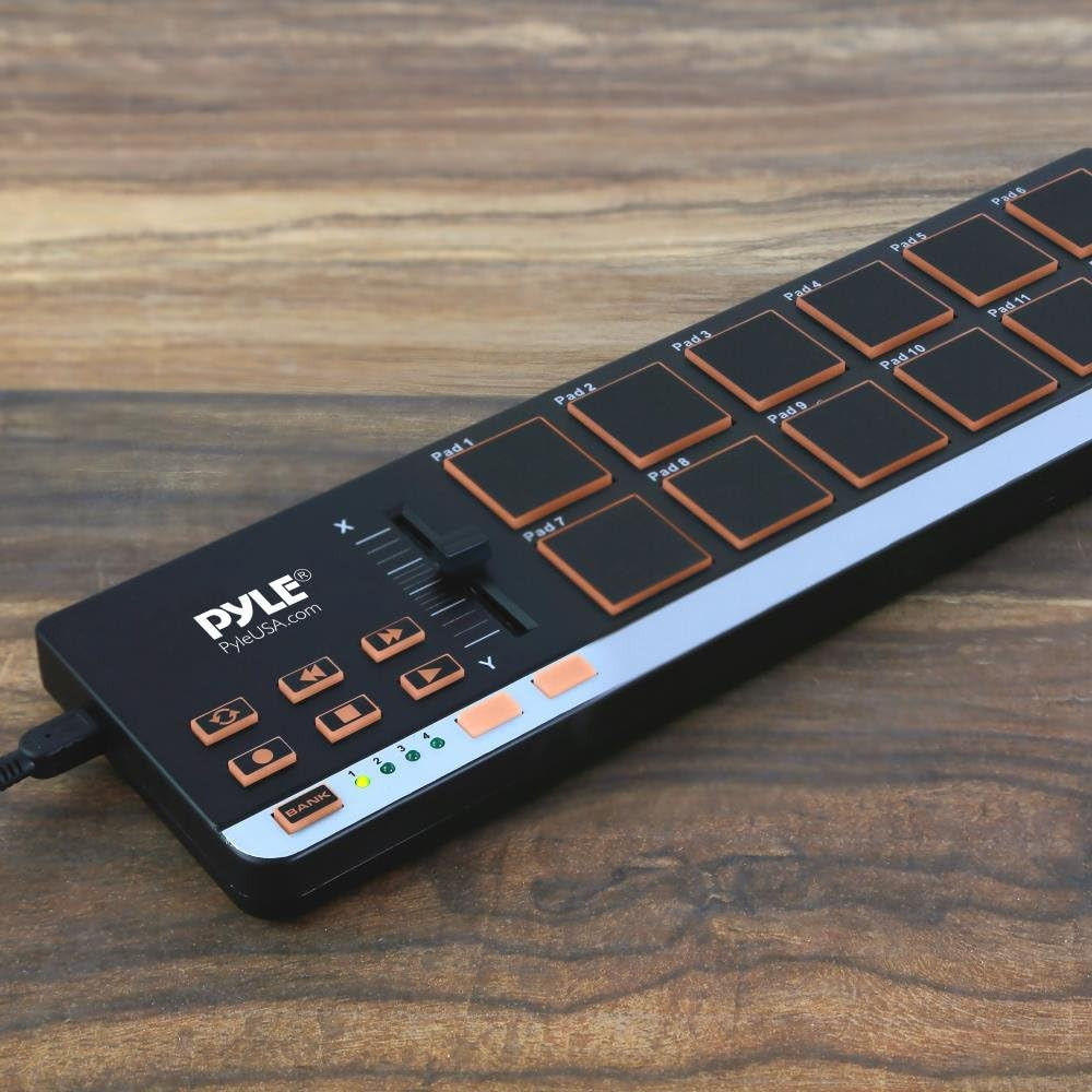 USB MIDI Controller Drum Pad - Upgraded Mini Portable Beat Maker Workstation Equ