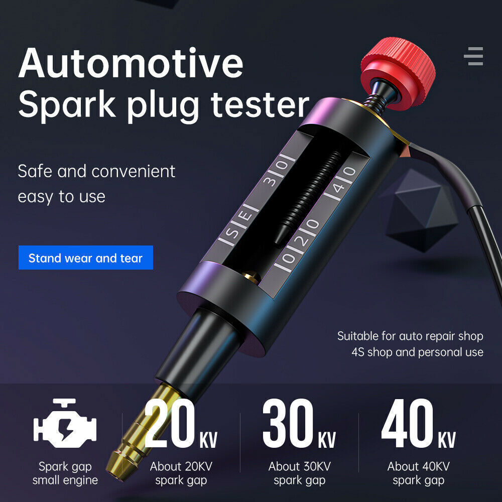 Spark Plug Tester Car Tool Ignition Diagnostic Adjustable Wire Circuit Coil Tool