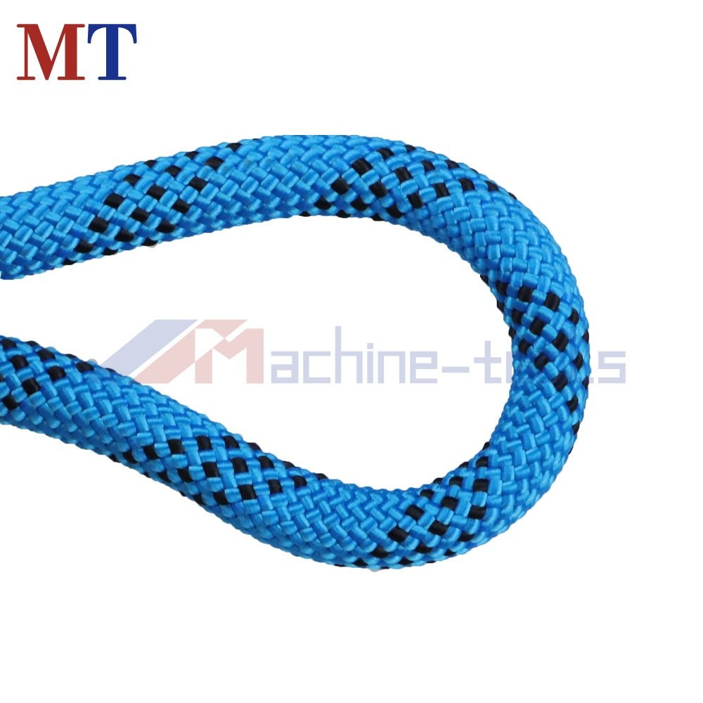 Strong Pulling Rope Braided Polyester Rope 3/8" × 100' 3520Lbs (Blue,Black)