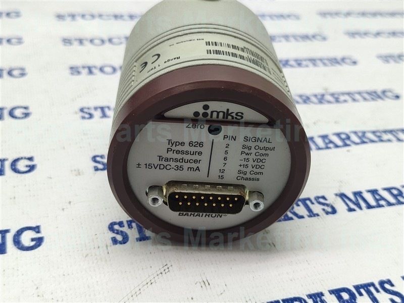 MKS Instruments 626A01TDE Range 1 Torr Baratron Capacitance Manometer
