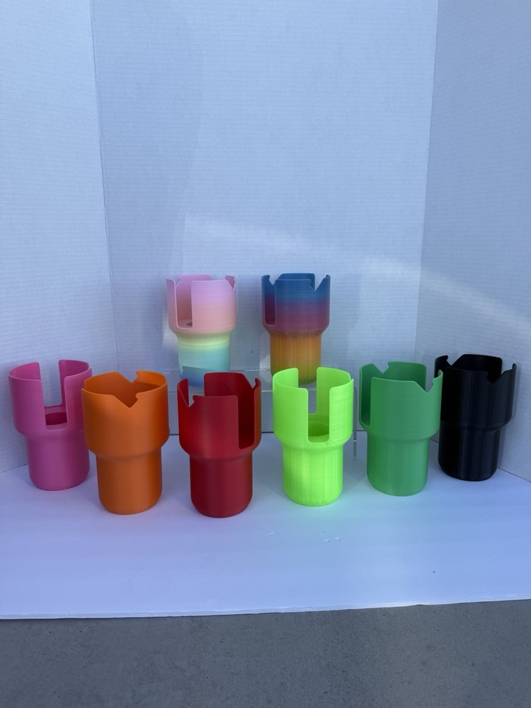 3D Printed Cup Holder Extender with Built in Phone Holder