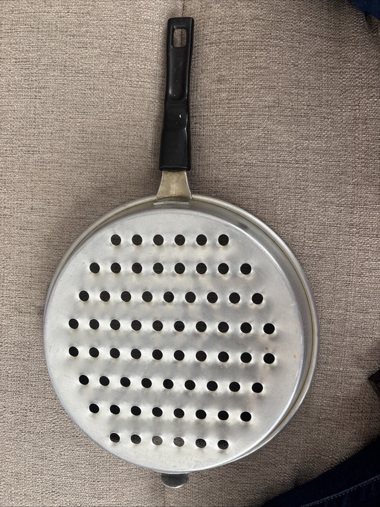 Vintage Spaetzle Maker ~ Aluminum Kitchen Tool ~ Handle ~ Pan Lip