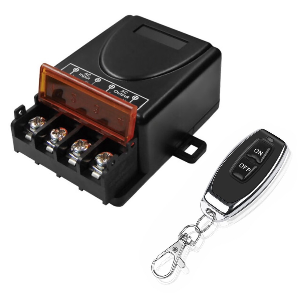 Remote Control Switch 90-220V RF Relay Receiver With Remote Control 100m Range