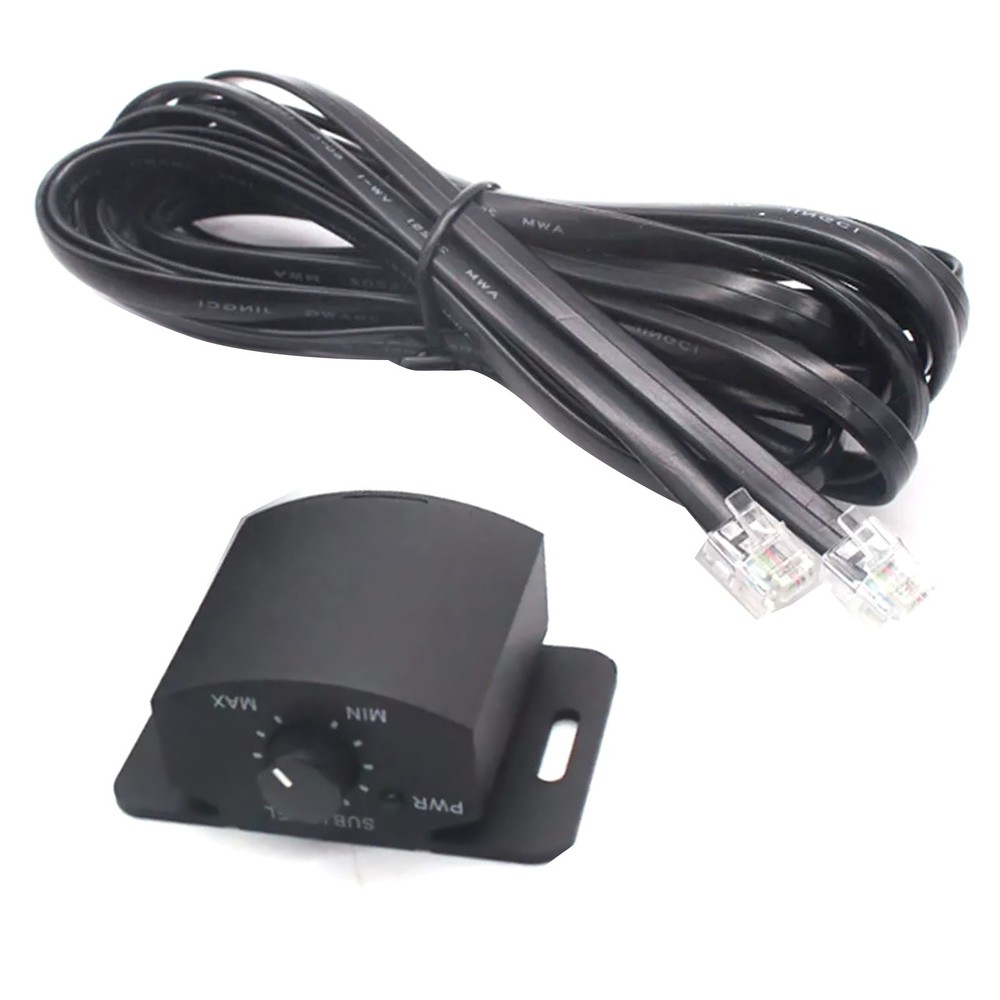 Car Audio Remote Controller Subwoofer Volume Adjuster With Six-Core Cable