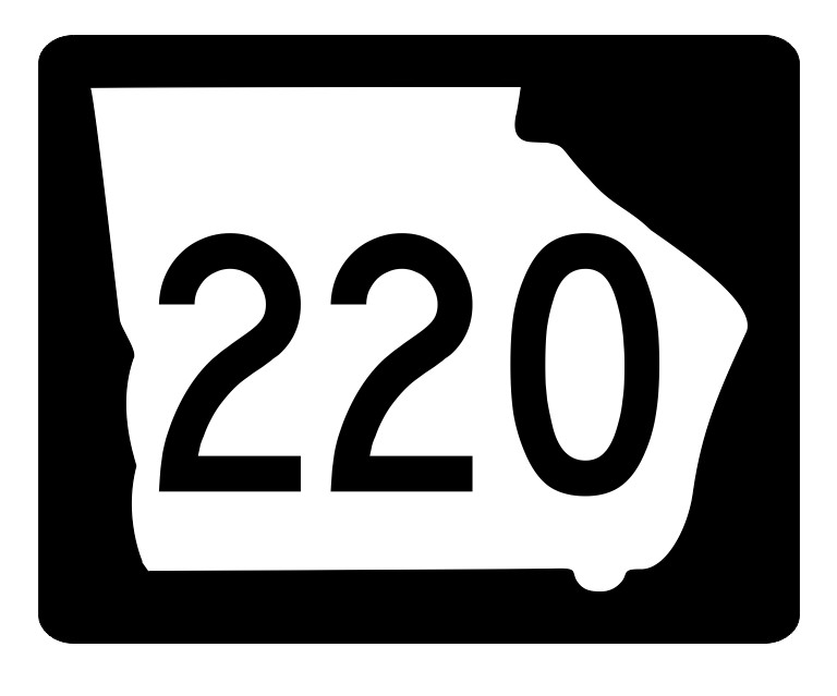 Georgia State Route 220 Sticker Decal