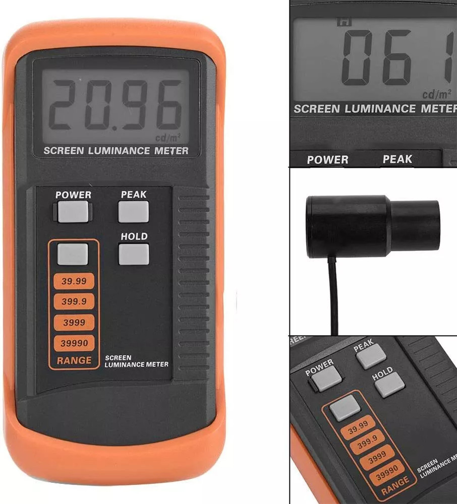 Digital Screen Brightness Meter with Range 0.01-39990cd/m2 Linearity Error ±0.2%