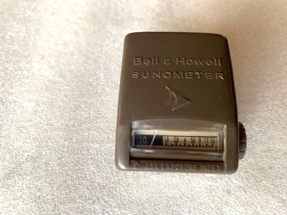 Vintage Bell & Howell SunoMeter Camera Flash Light Exposure Meter-Tested
