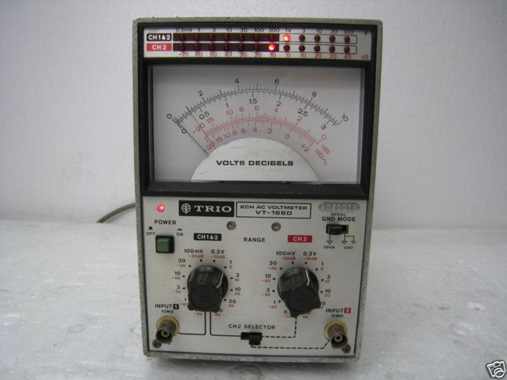 TRIO VT-166D 2 Ch  AC Voltmeter
