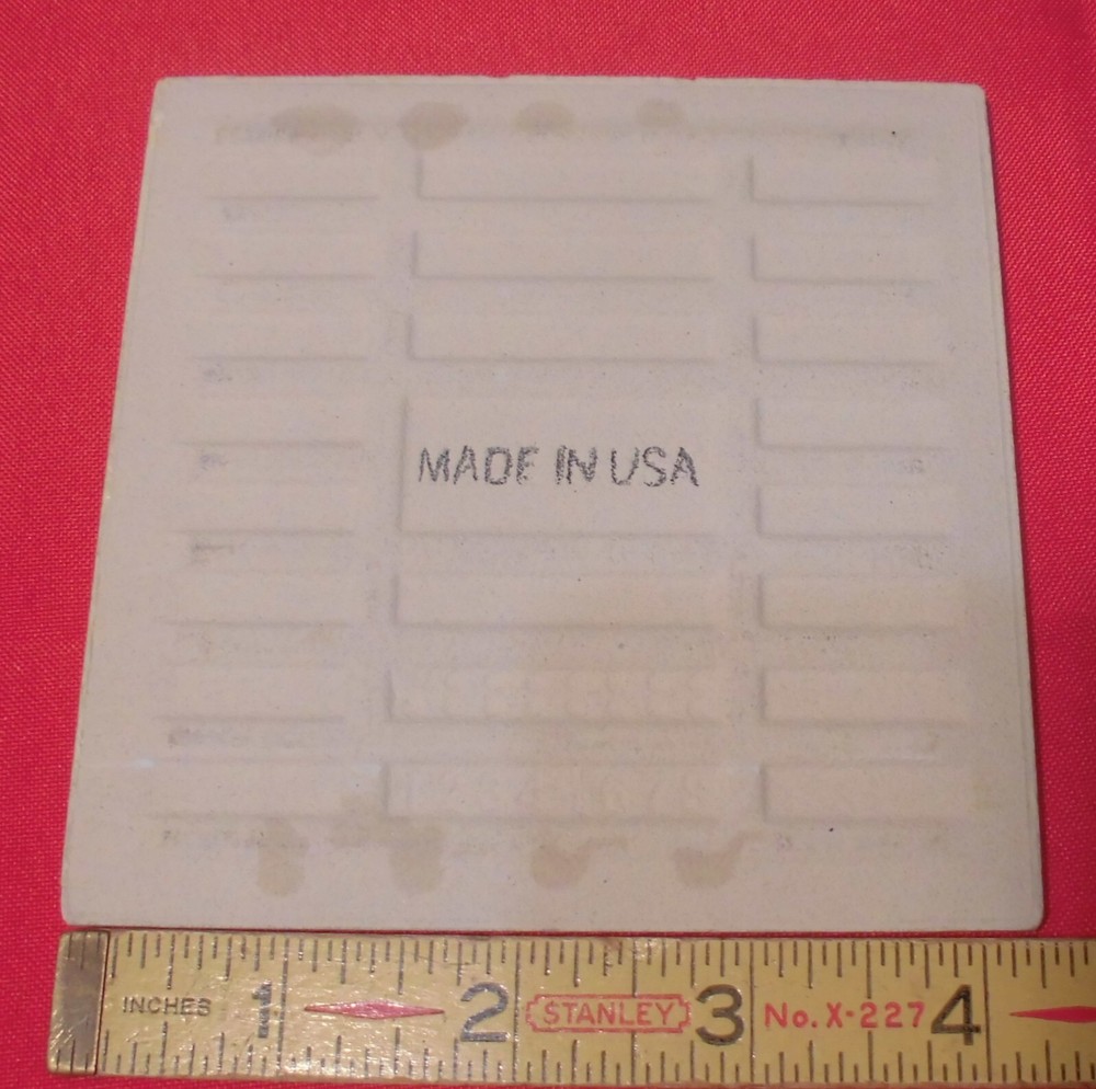1 pc. Gloss Yellow: 4-1/4" Ceramic Tile by The Interceramic Tile Co. New Stock