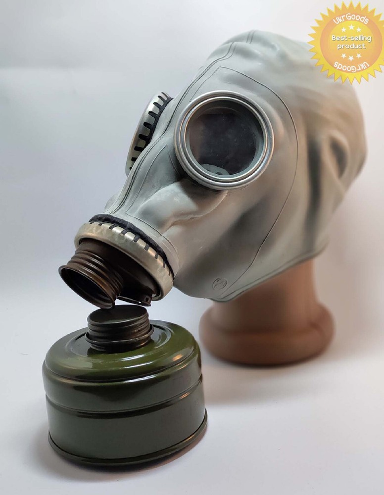 Grey Gas mask GP-5 + Filter Size-2 Medium Soviet USSR Authentic New Cosplay