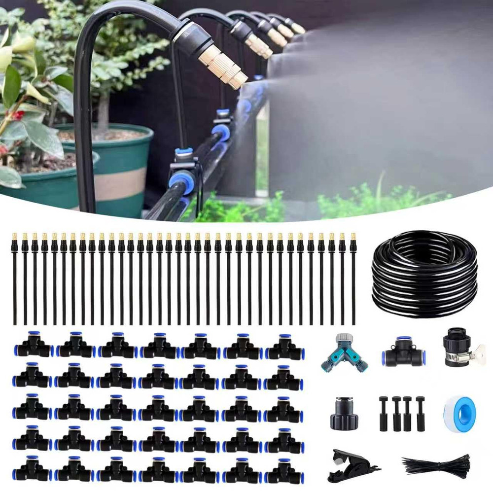 131FT Drip Irrigation Kits with Quick Connector,Automatic Irrigation System with