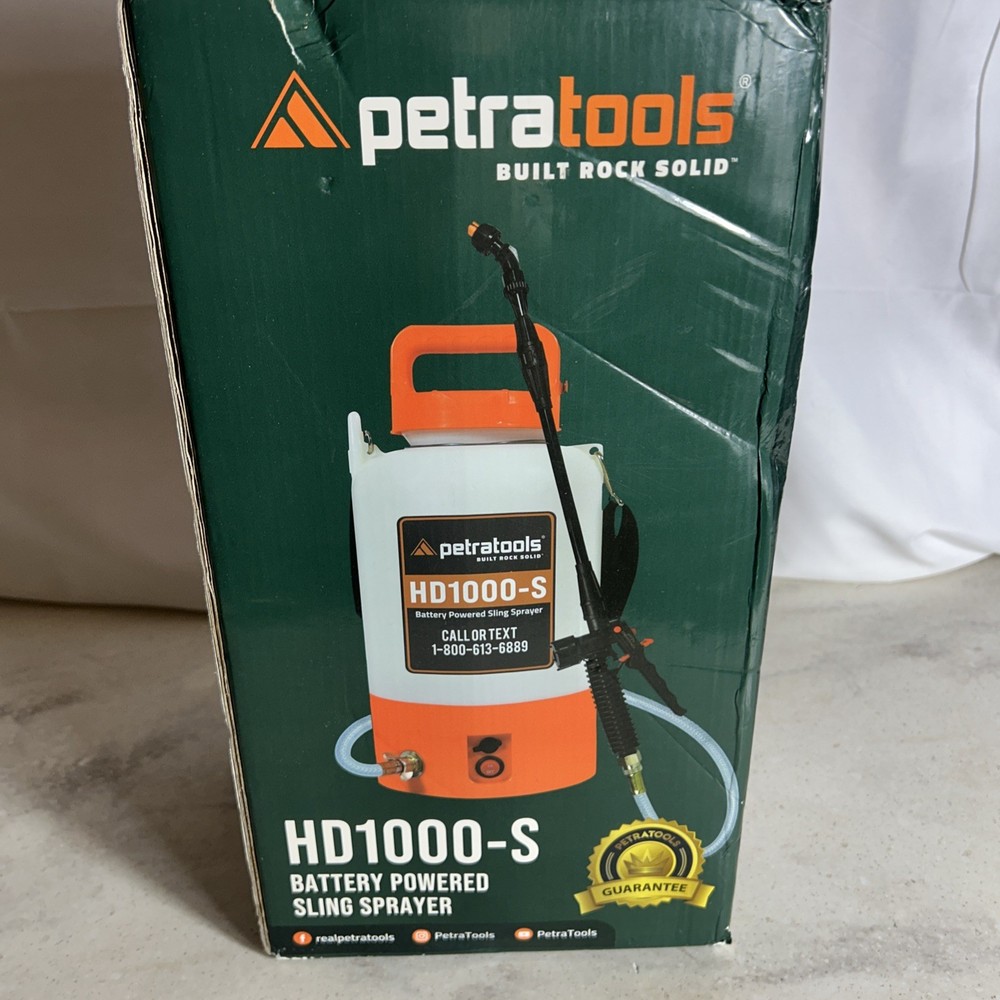 PetraTools Battery Powered Sprayer 1 Gallon