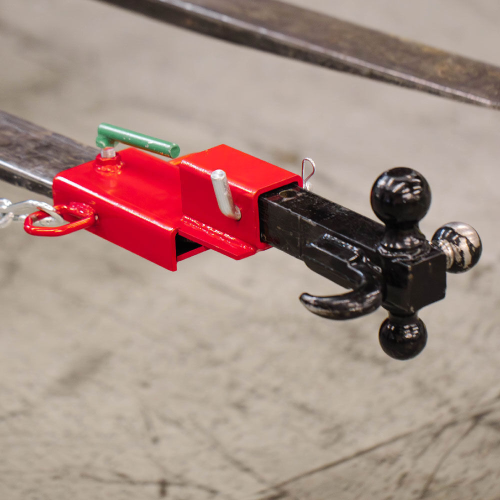 Titan Attachments Clamp On Forklift 2" Hitch Receiver with Chain