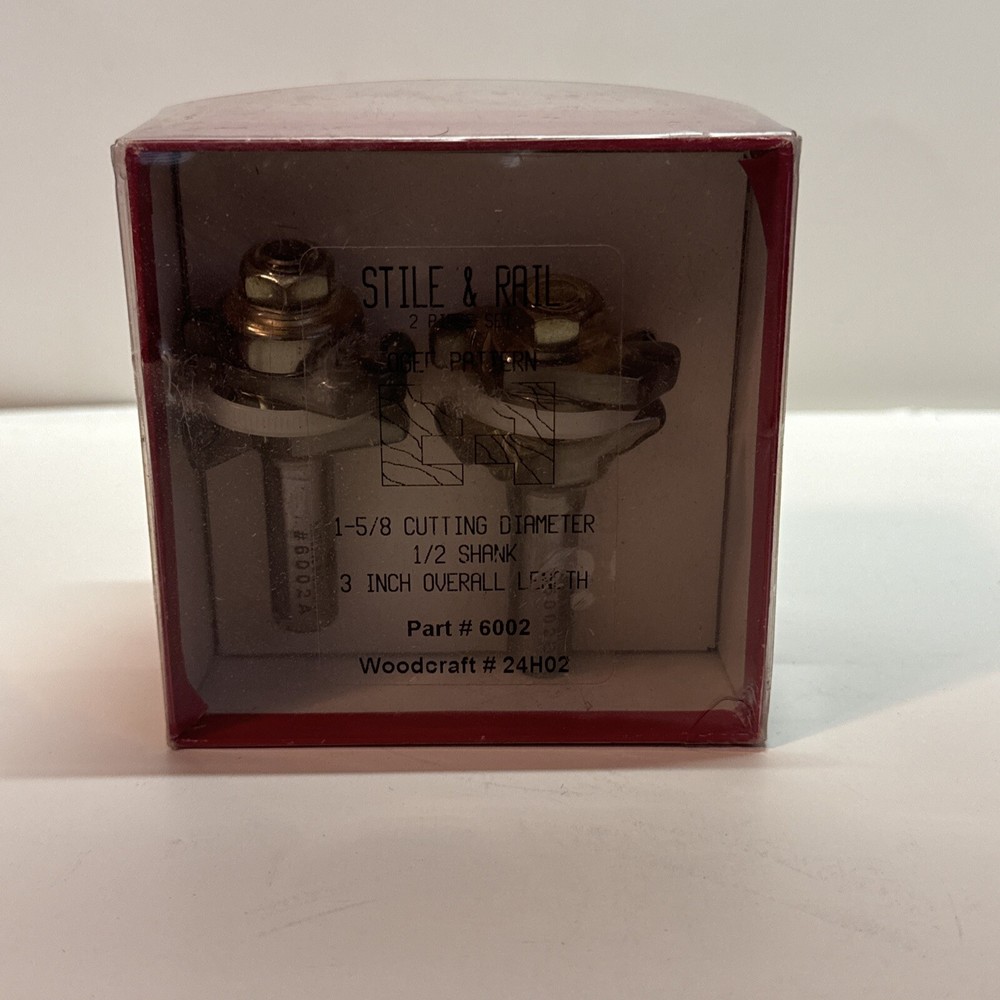 Ogee Stile And Rail 2 Piece Bit Set. New