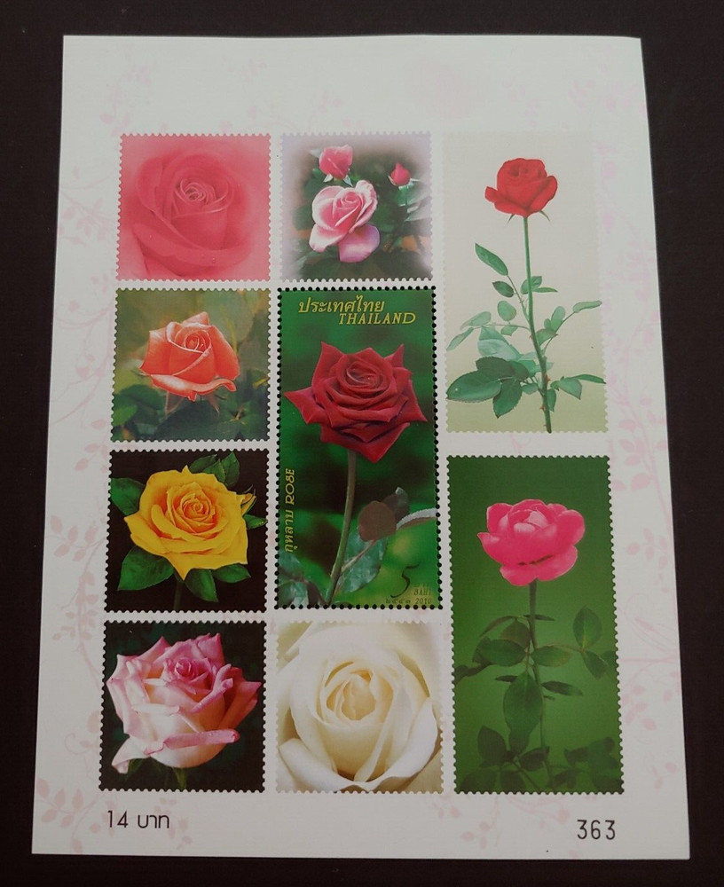 2010 ROSES FLOWERS SHEET VF MNH