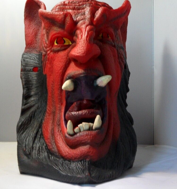1997 The Paper Magic Group Bearded Devil Rubber Mask Halloween
