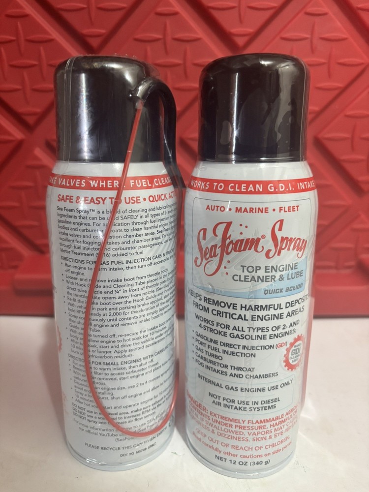 Sea Foam SS14 Engine Cleaner & Lube Spray 12oz (2 PACK)