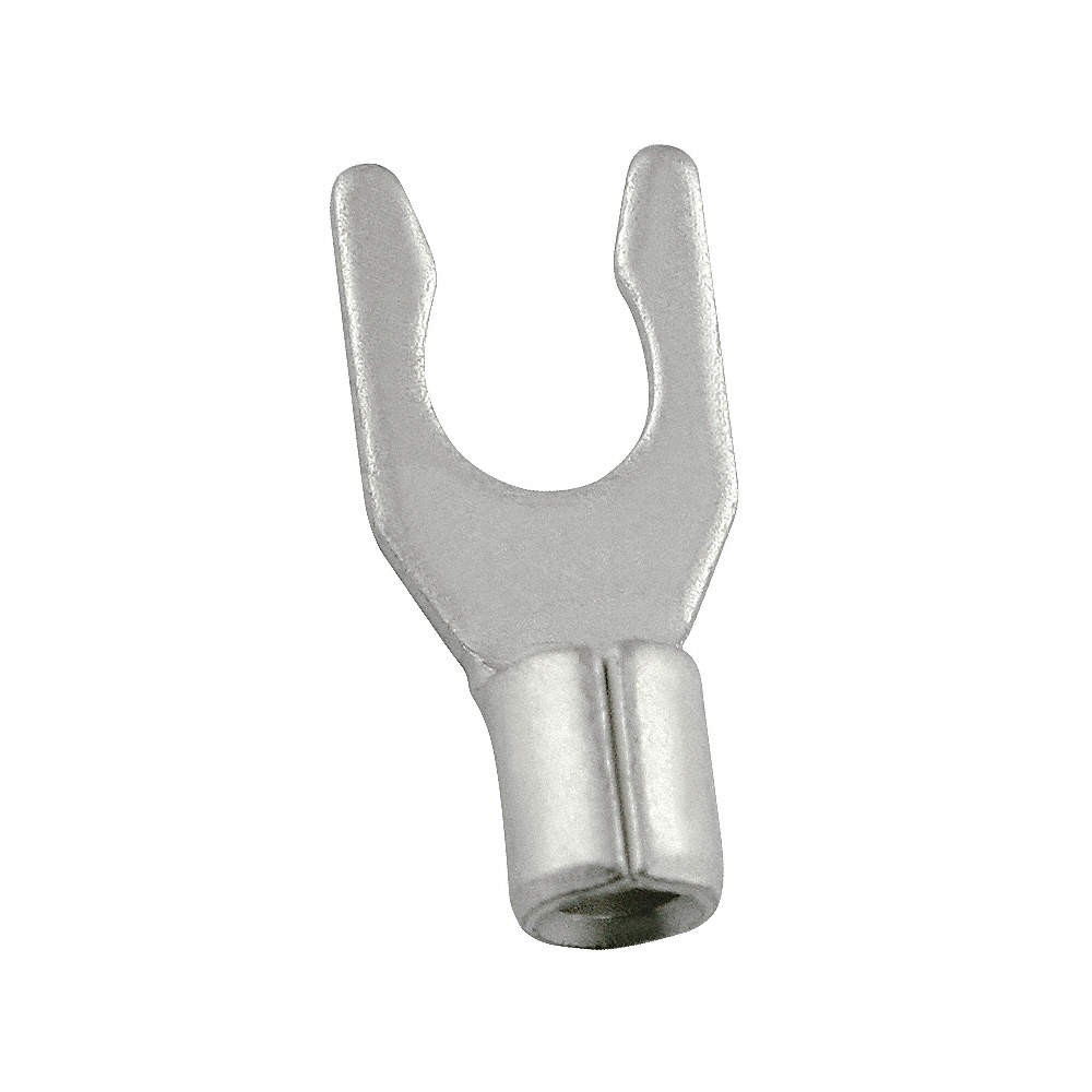 POWER FIRST 5WHC9 Fork Terminal,Tin,Copper,Bare,PK100 5WHC9