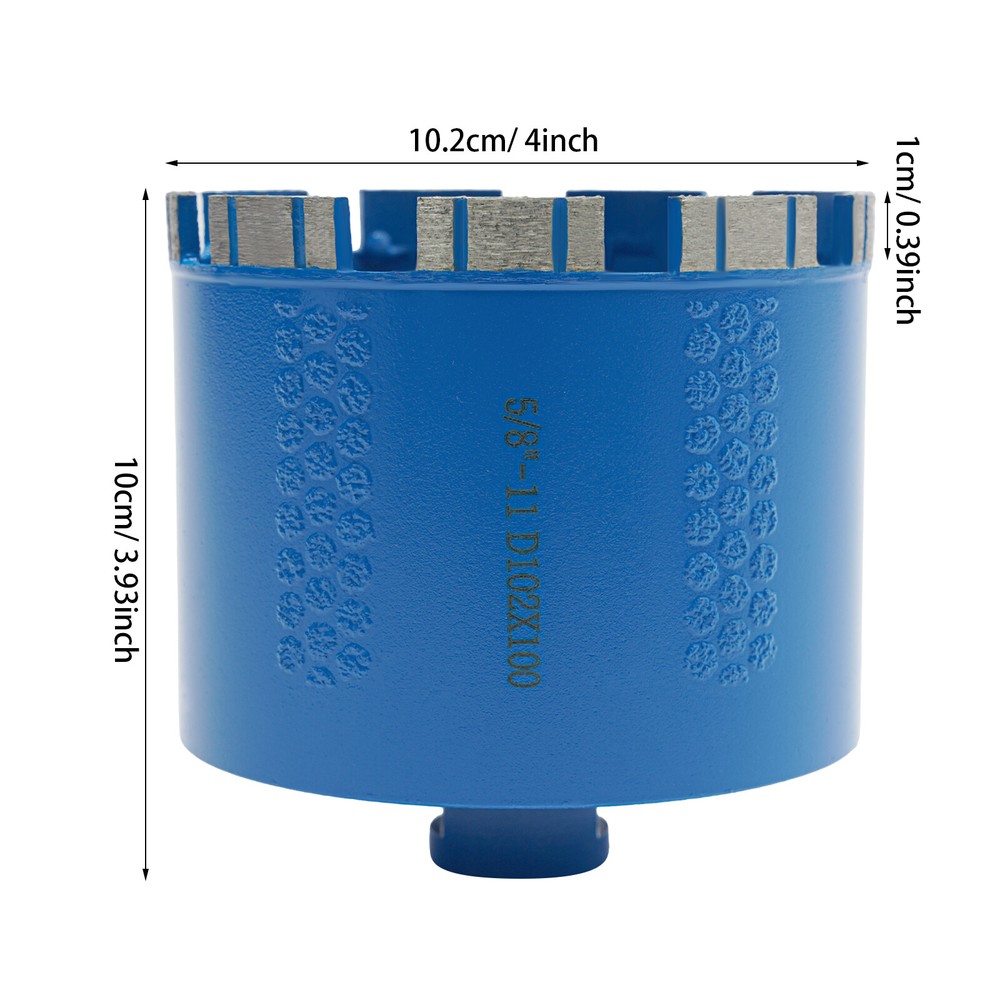 Diamond Core Drill, Drilling Bit, 5/8-11 Thread Diamond Drilling Bit Blue NEW