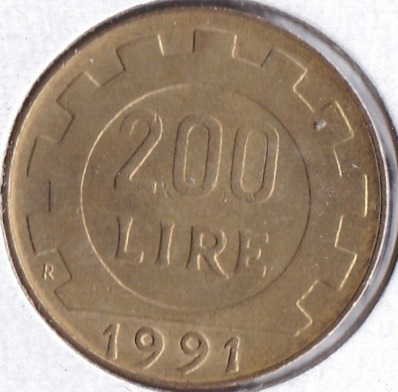 1991 Italy 200 Lire