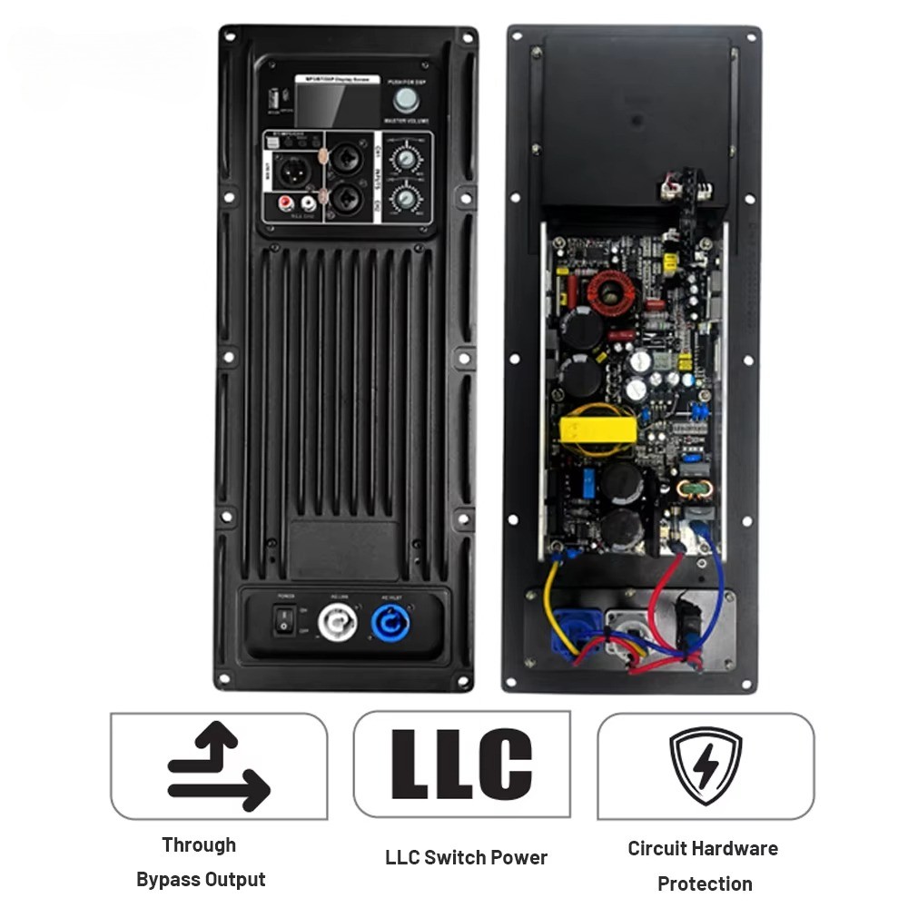 2 Way Class d DSP Power Board Module Digital Active Speaker Amplifier Module