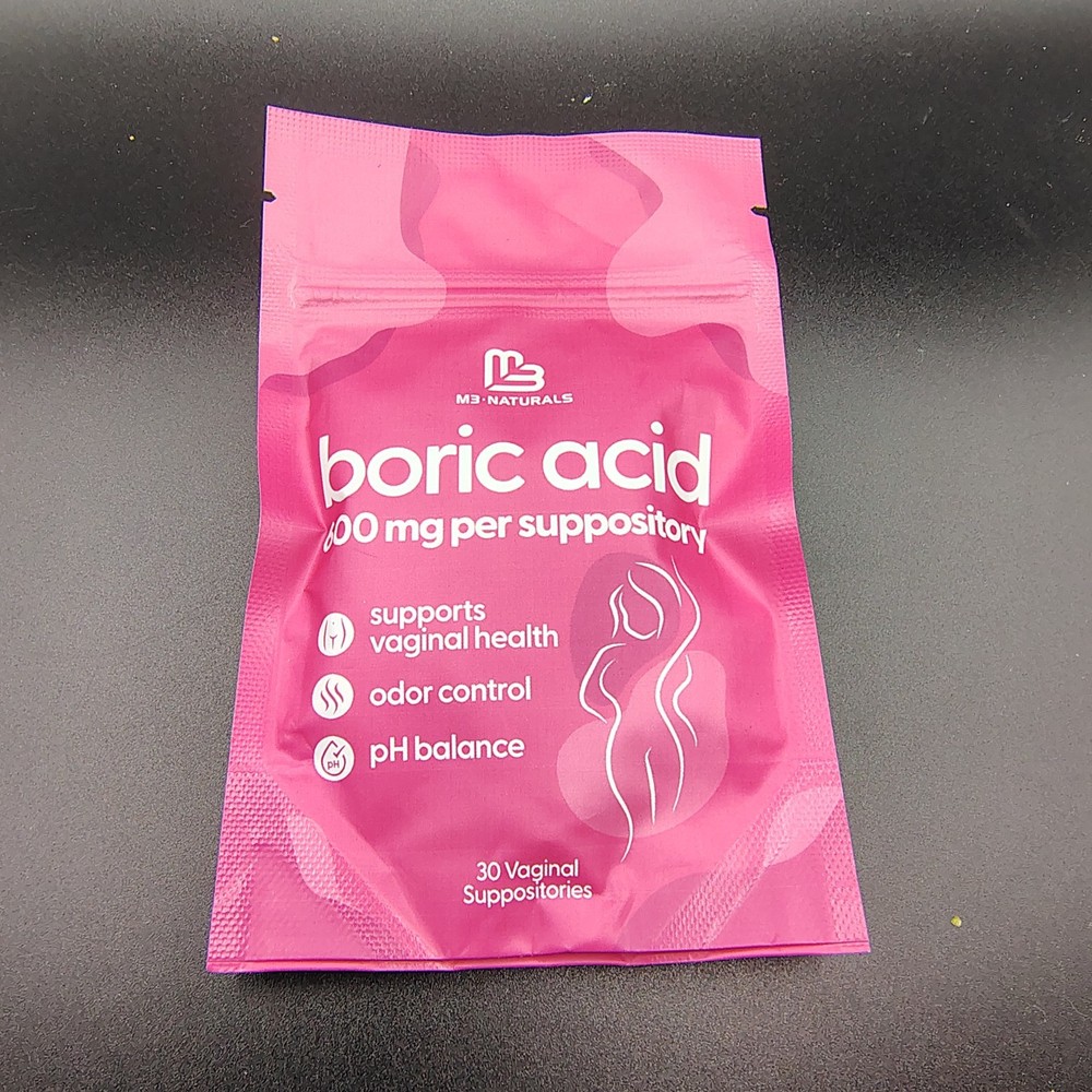 Boric Acid Vaginal Suppositories 30 Count