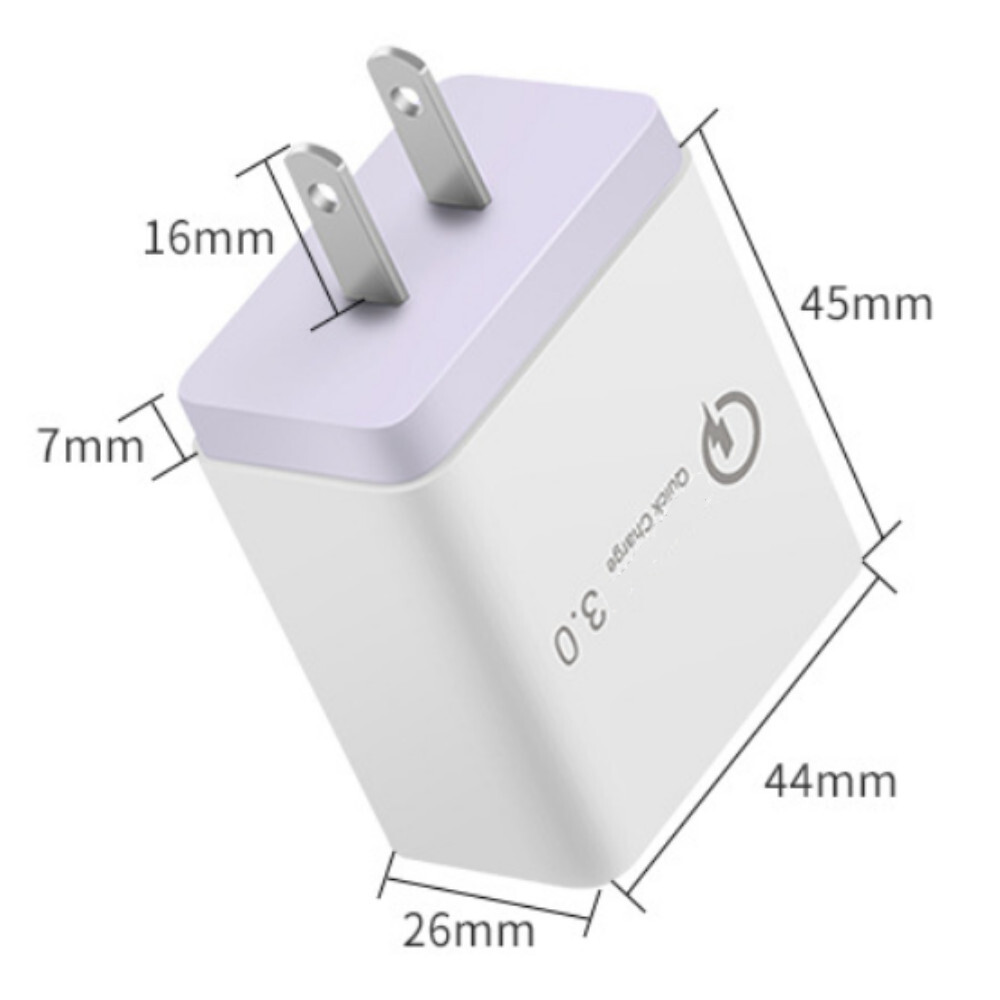 Bulk Lot USB QC 3.0 Quick Wall Charger Power Adapter US Block For iPhone Android