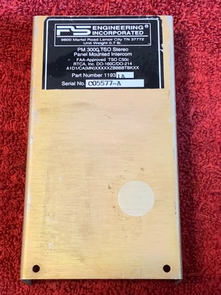 PS ENGINEERING PM 3000 INTERCOM COVER