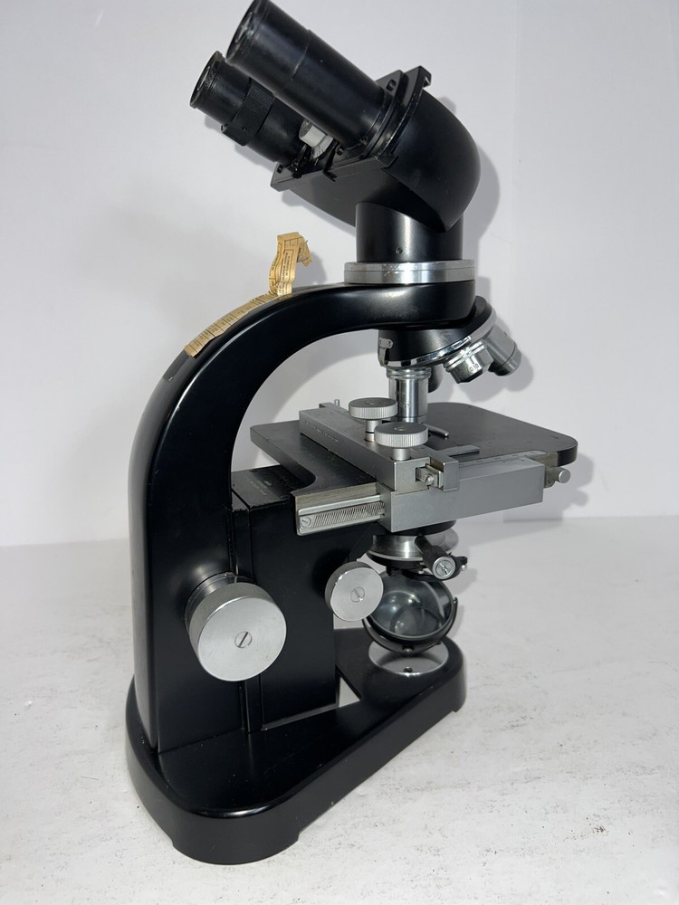 Vintage Ernst Leitz Wetzlar Germany Binocular Microscope 610667