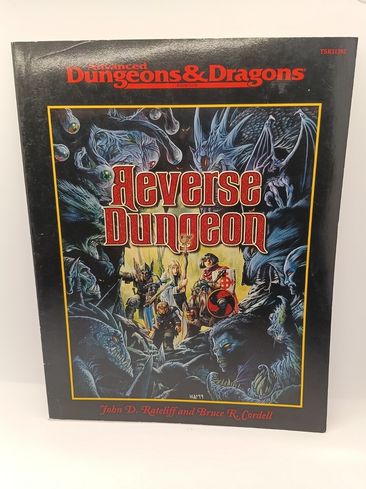 Reverse Dungeon 11392 Advanced Dungeons & Dragons TSR